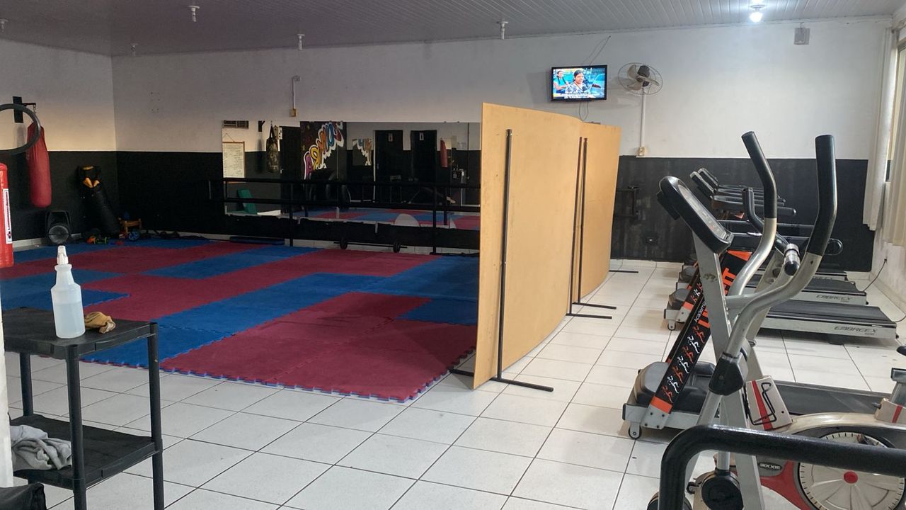 Imagem da estrutura da academia