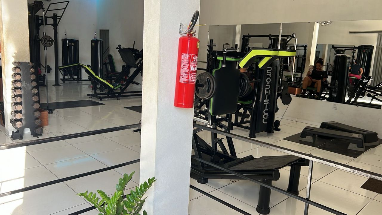 Imagem da estrutura da academia