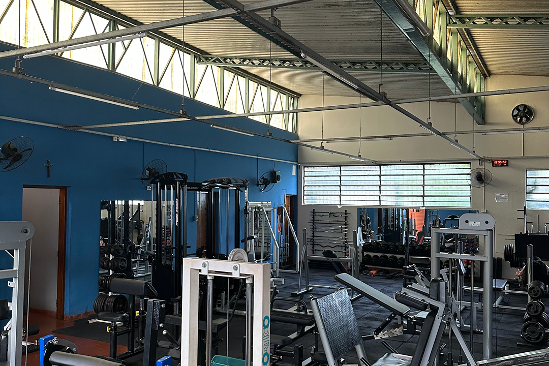 Imagem da estrutura da academia