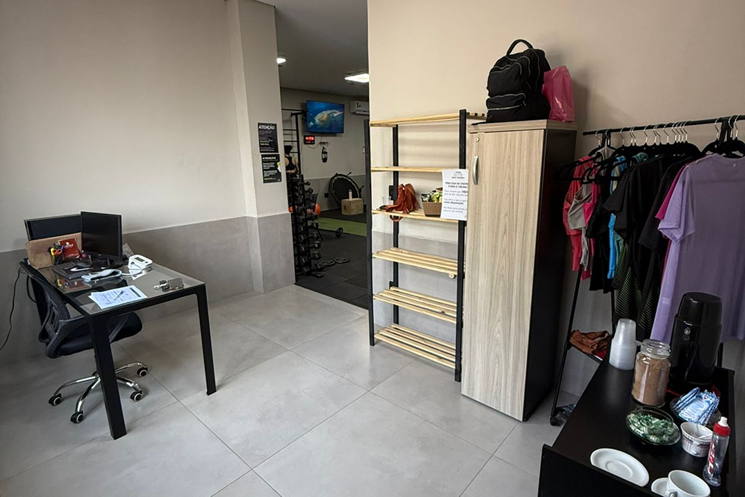 Imagem da estrutura da academia