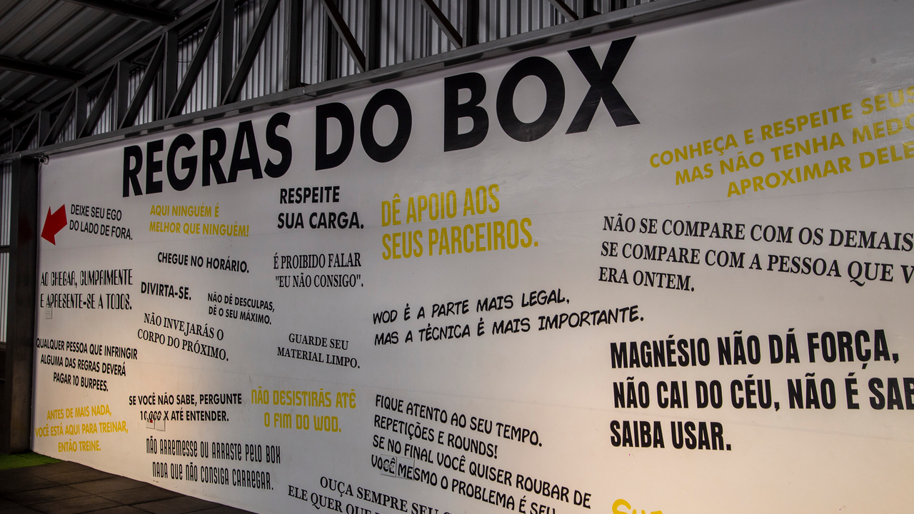 Imagem da estrutura da academia