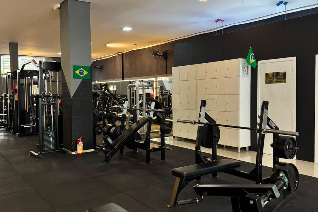 Imagem da estrutura da academia