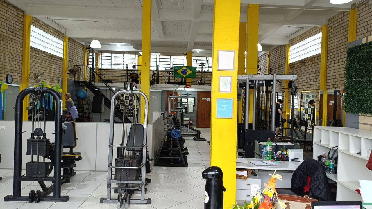 Imagem da estrutura da academia