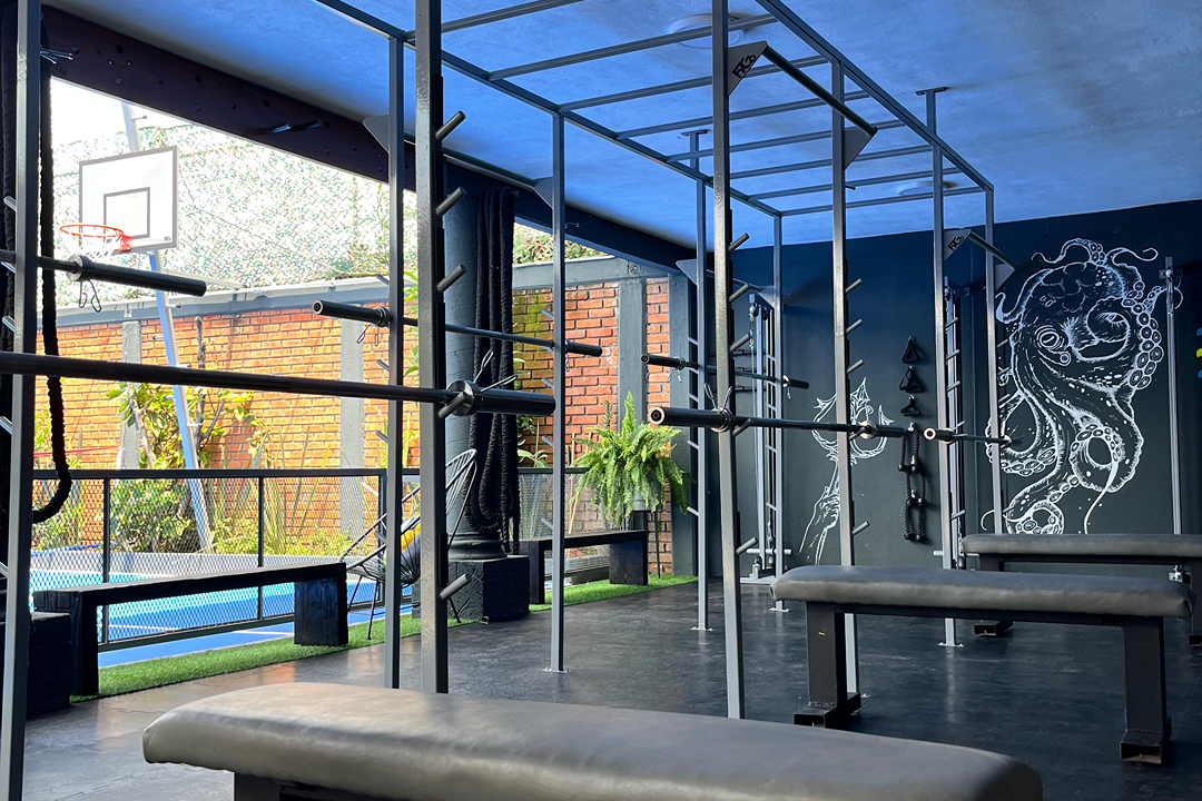 Imagem da estrutura da academia