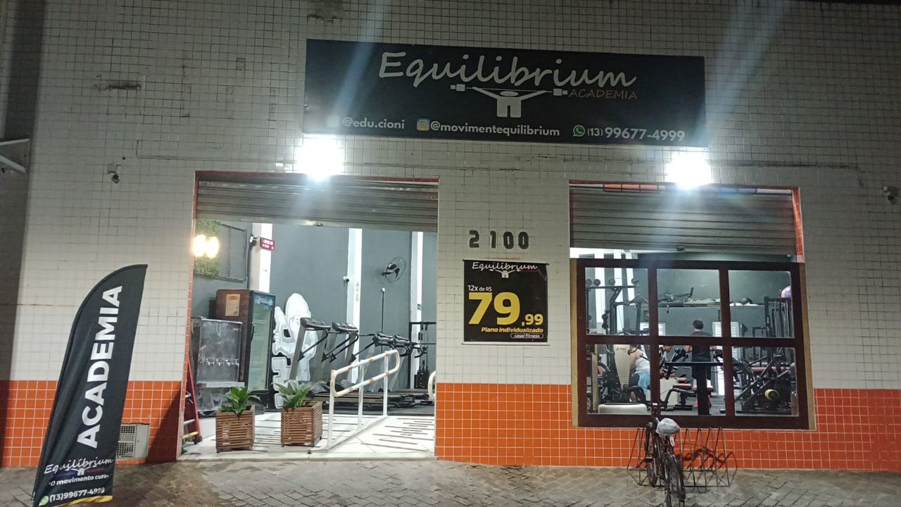 Imagem da estrutura da academia