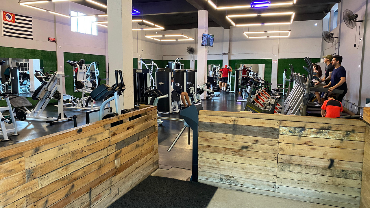 Imagem da estrutura da academia