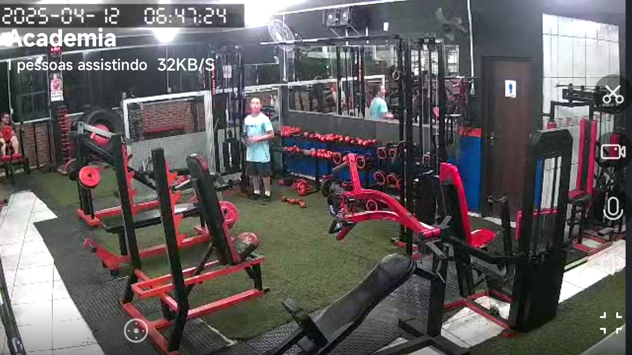 Imagem da estrutura da academia