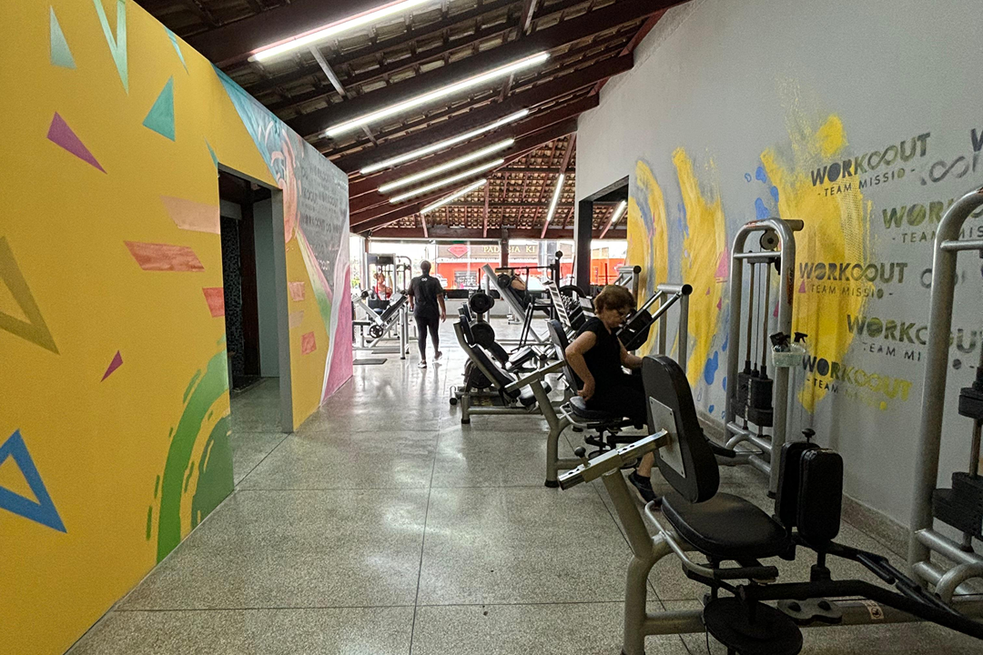 Imagem da estrutura da academia