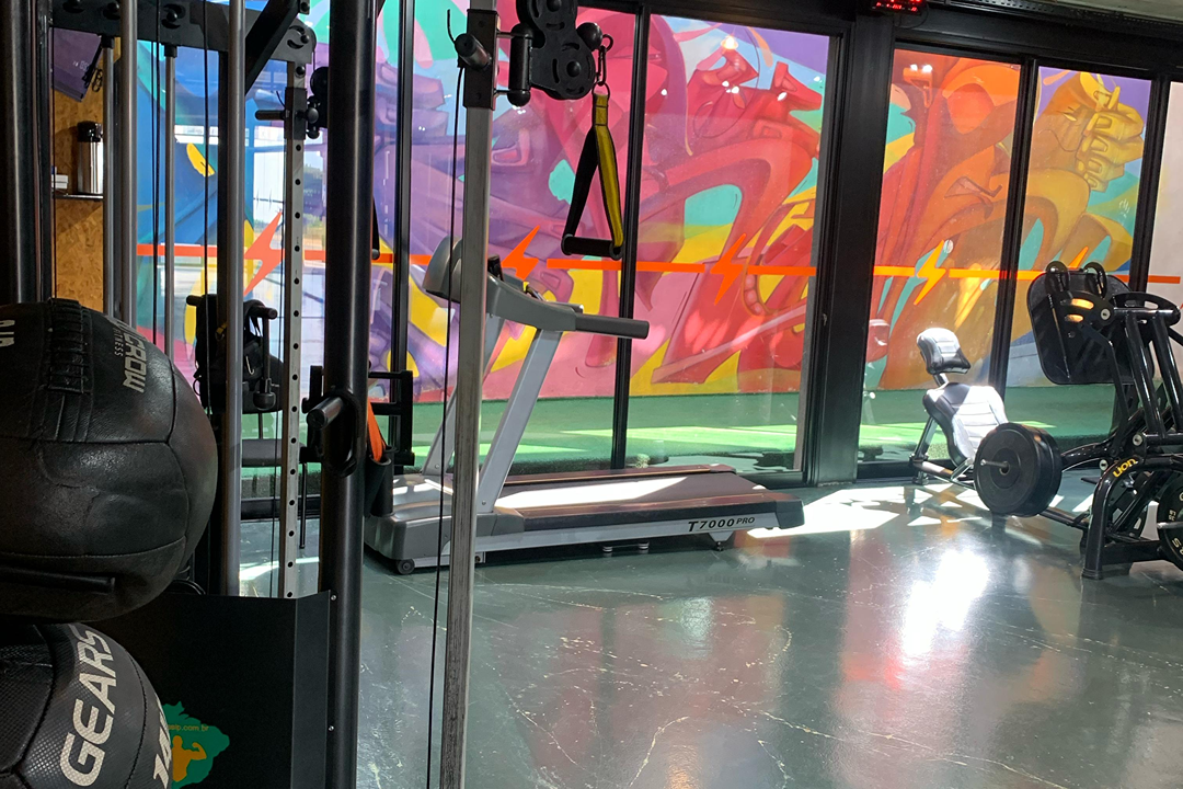 Imagem da estrutura da academia