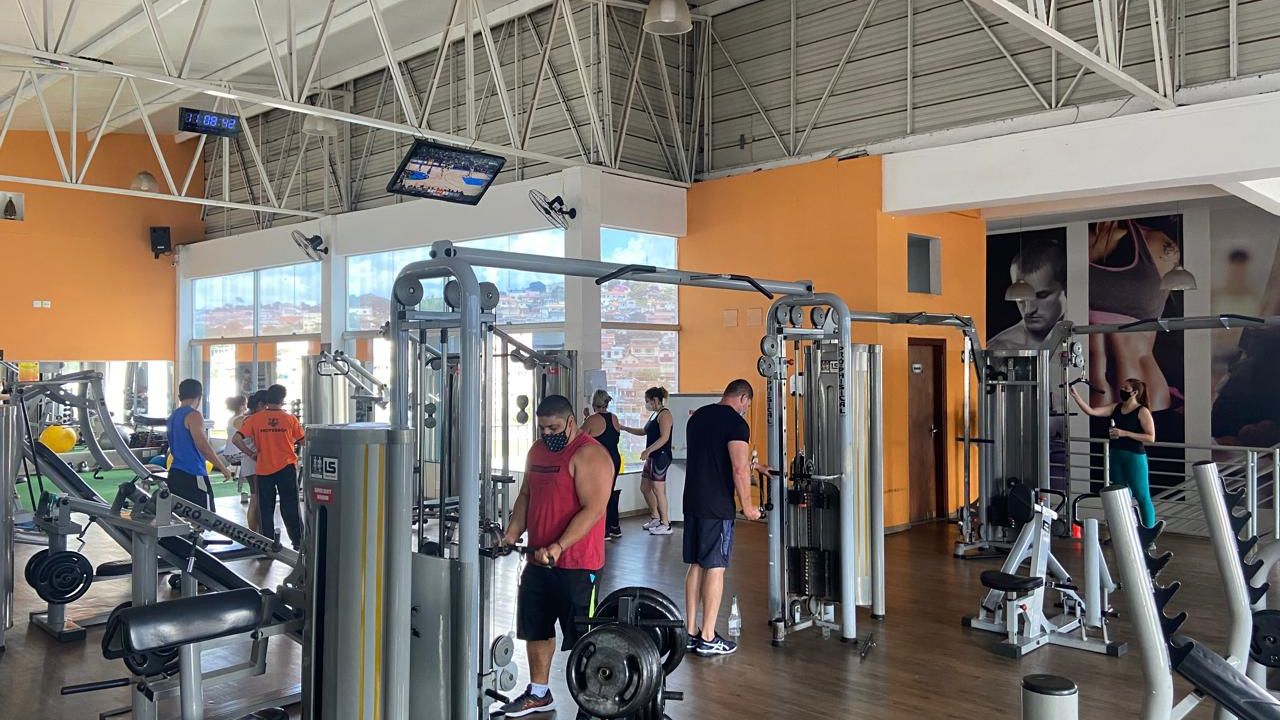 Imagem da estrutura da academia