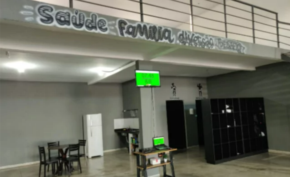 Imagem da estrutura da academia