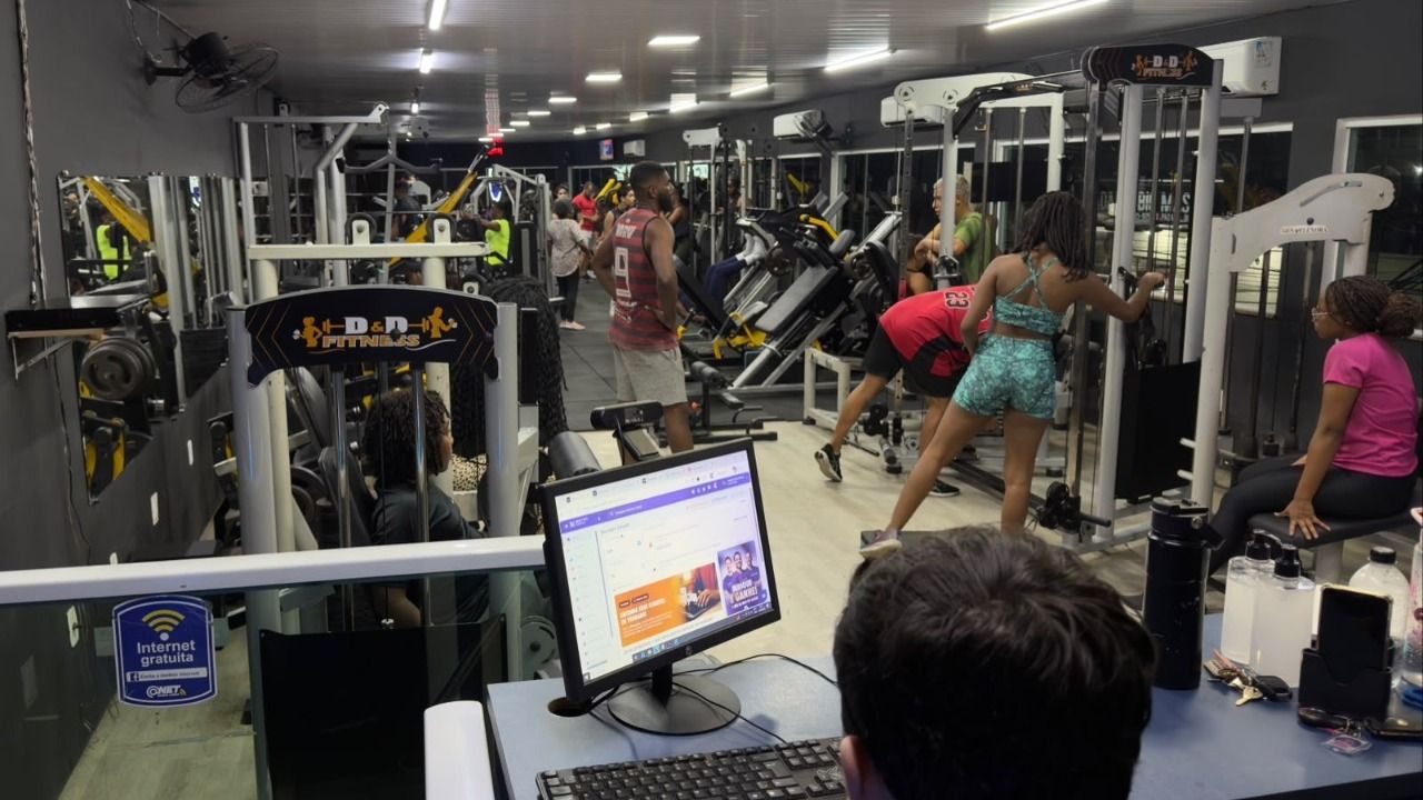 Imagem da estrutura da academia