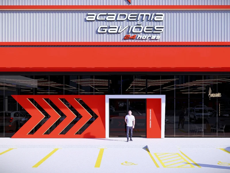 Imagem da estrutura da academia