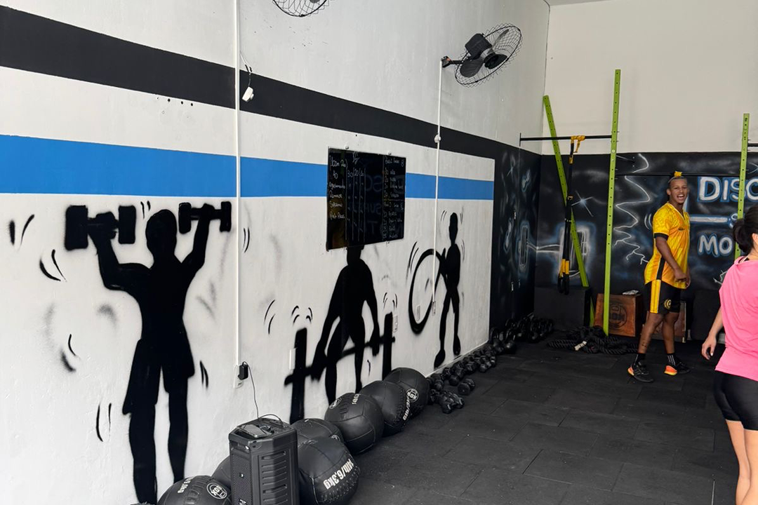 Imagem da estrutura da academia