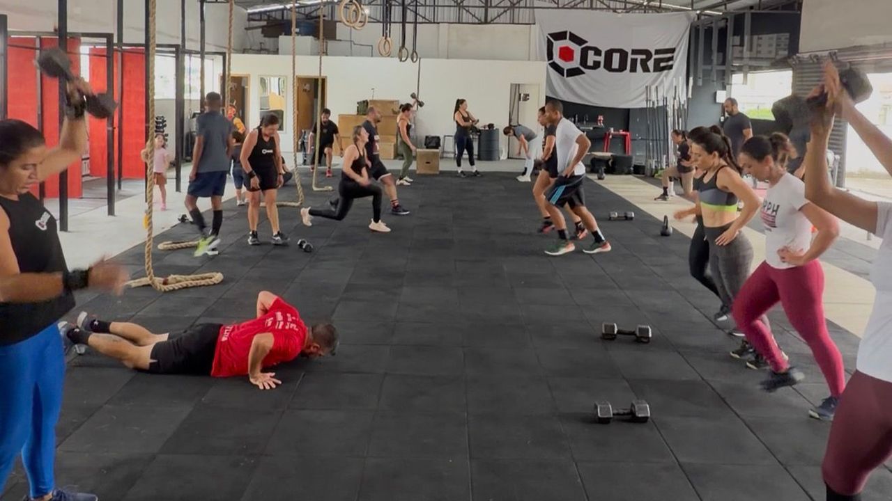 Imagem da estrutura da academia