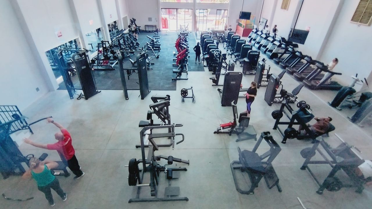 Imagem da estrutura da academia