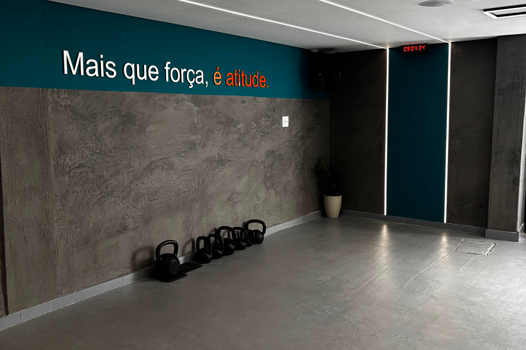 Imagem da estrutura da academia
