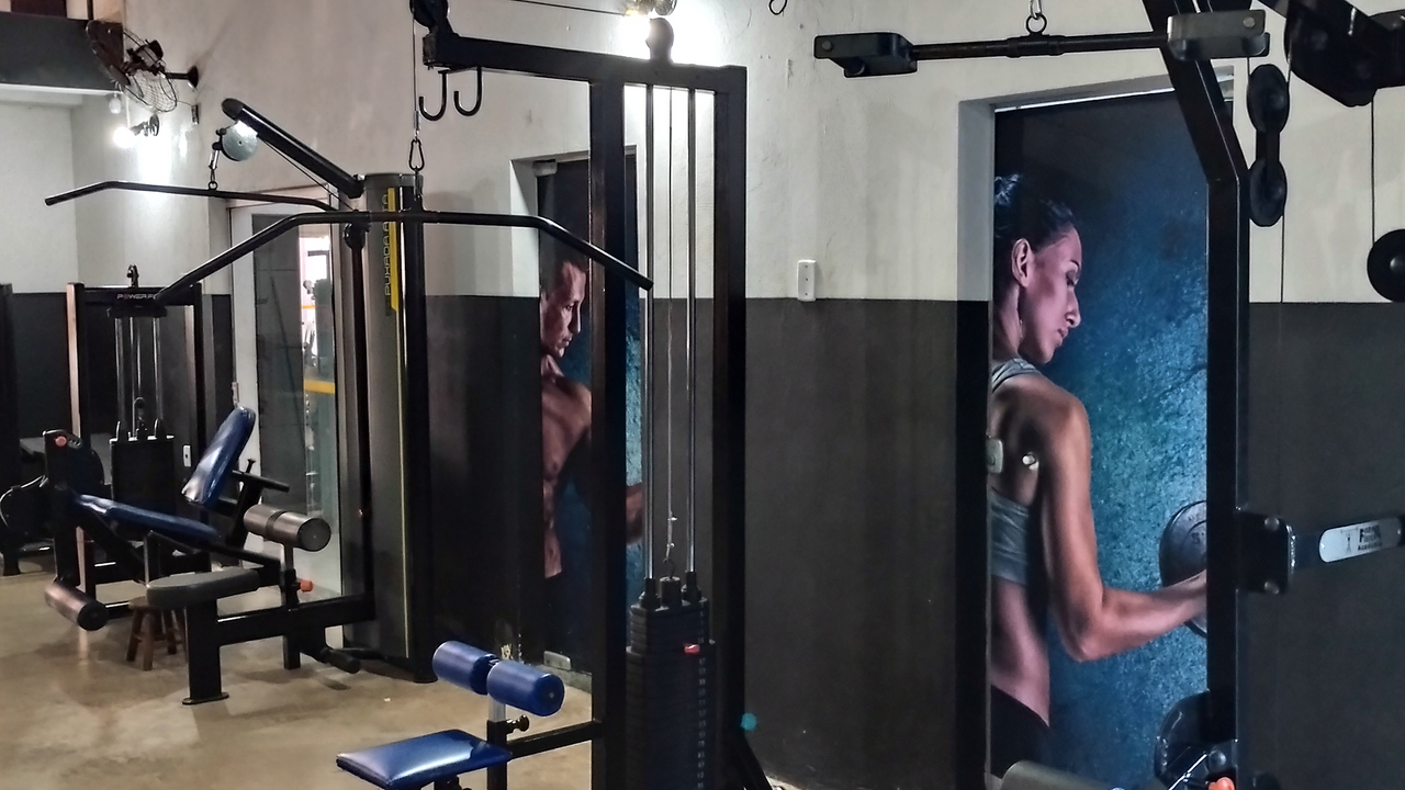 Imagem da estrutura da academia