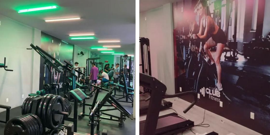 Imagem da estrutura da academia
