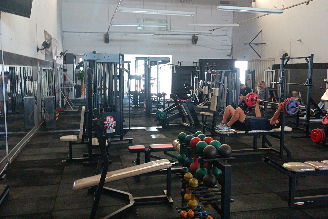 Imagem da estrutura da academia