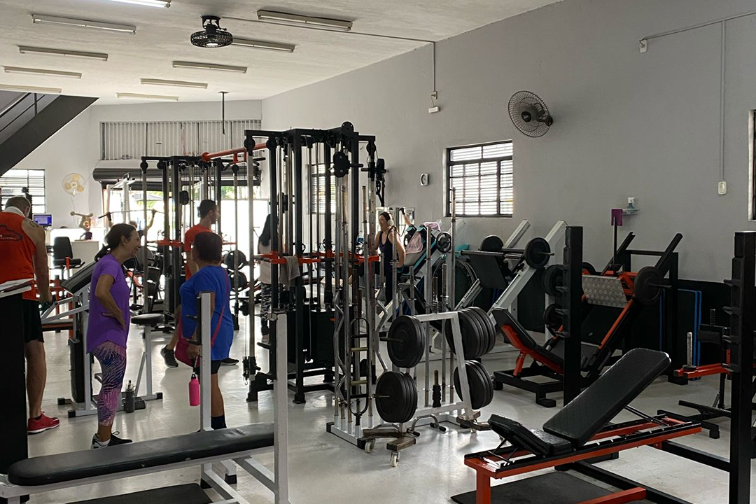 Imagem da estrutura da academia