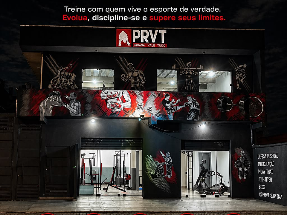 Imagem da estrutura da academia