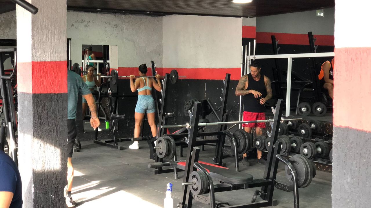 Imagem da estrutura da academia