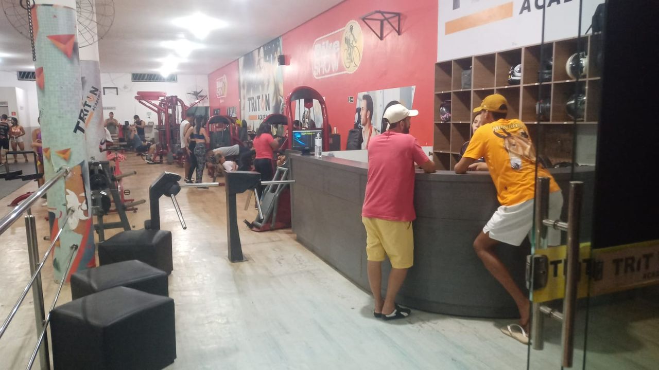 Imagem da estrutura da academia