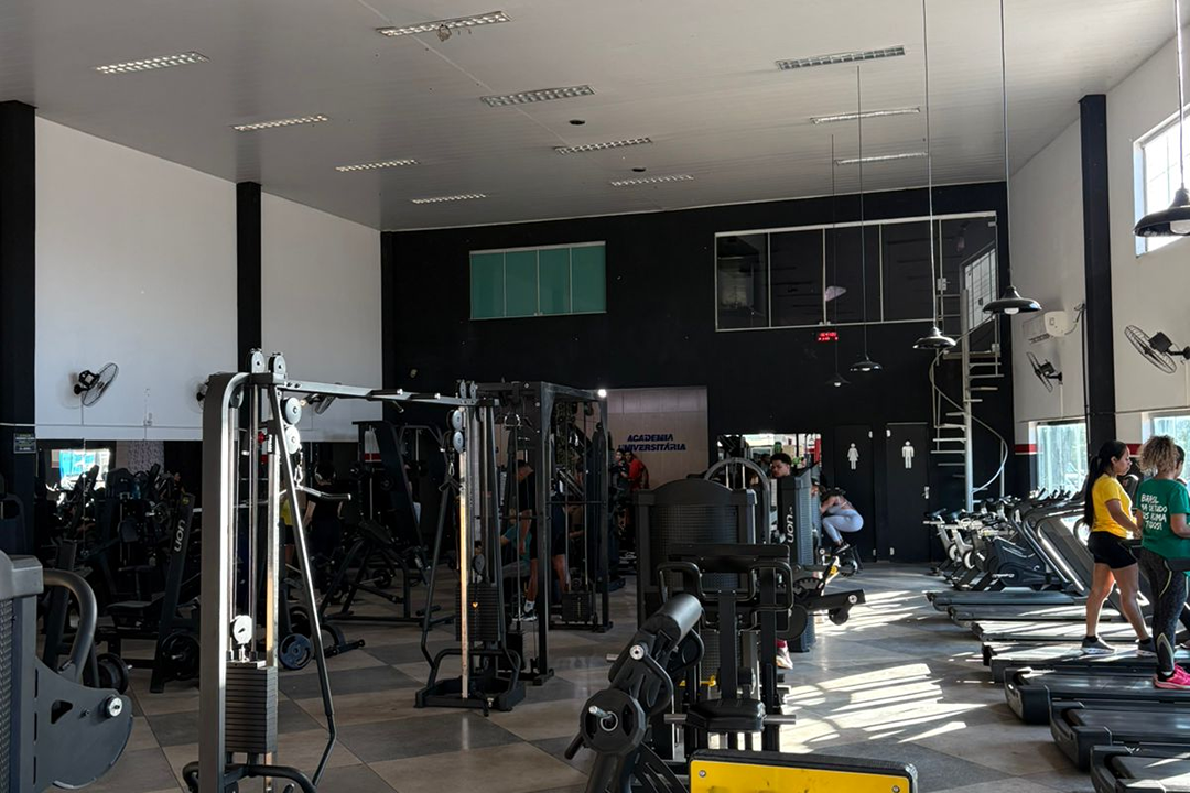 Imagem da estrutura da academia