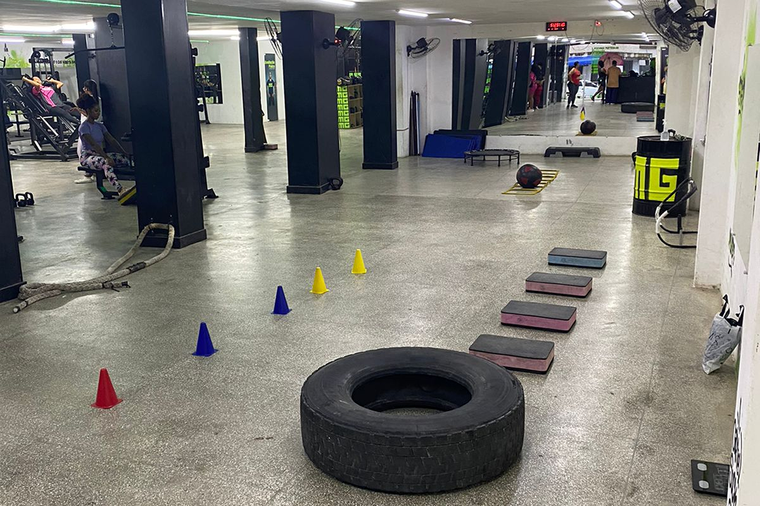Imagem da estrutura da academia