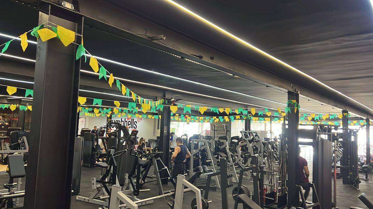 Imagem da estrutura da academia