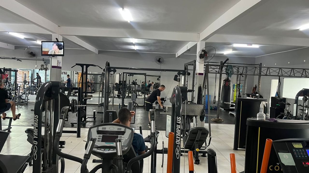 Imagem da estrutura da academia