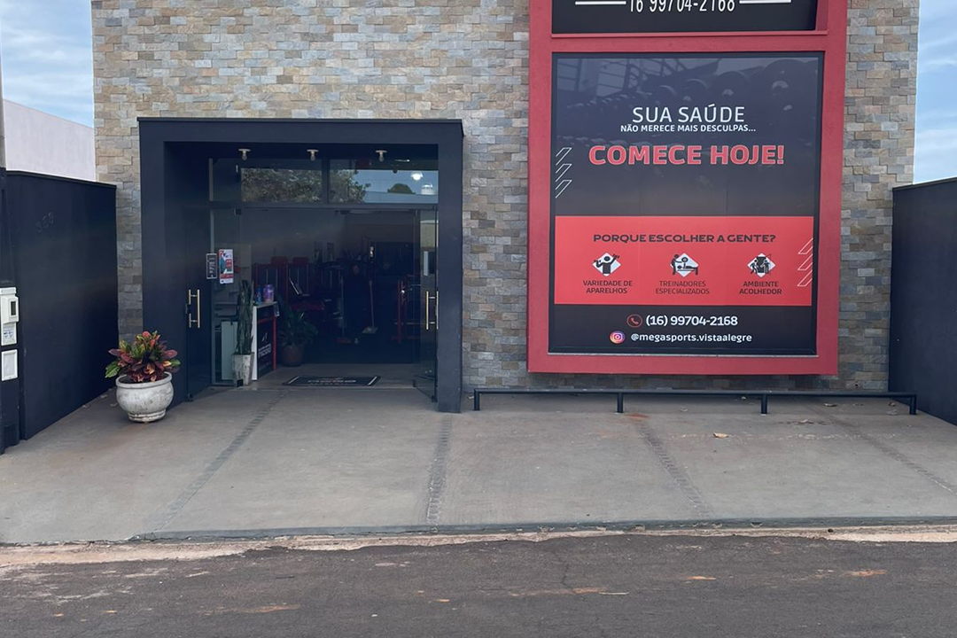 Imagem da estrutura da academia