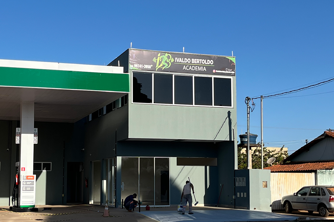 Imagem da estrutura da academia