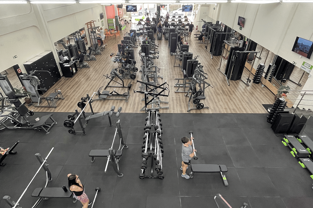 Imagem da estrutura da academia