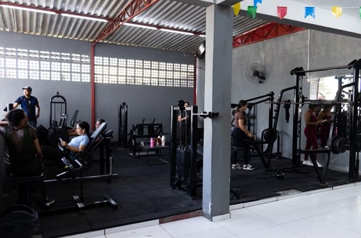 Imagem da estrutura da academia