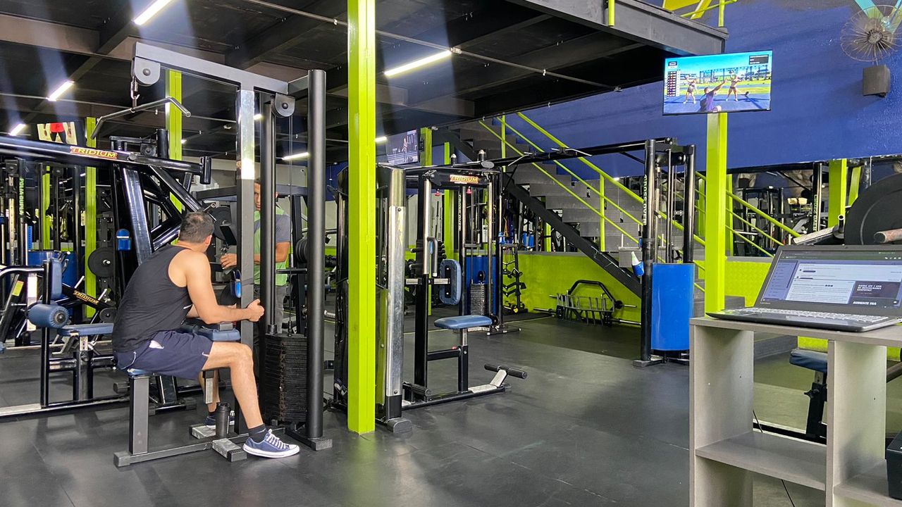 Imagem da estrutura da academia