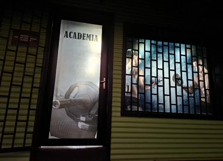 Imagem da estrutura da academia