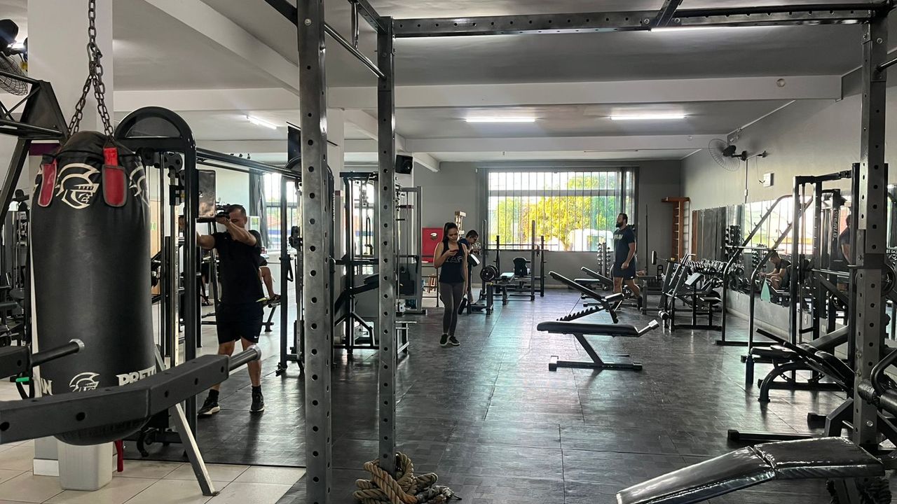 Imagem da estrutura da academia