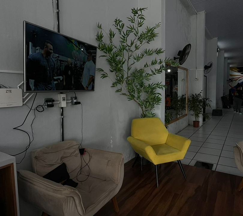 Imagem da estrutura da academia