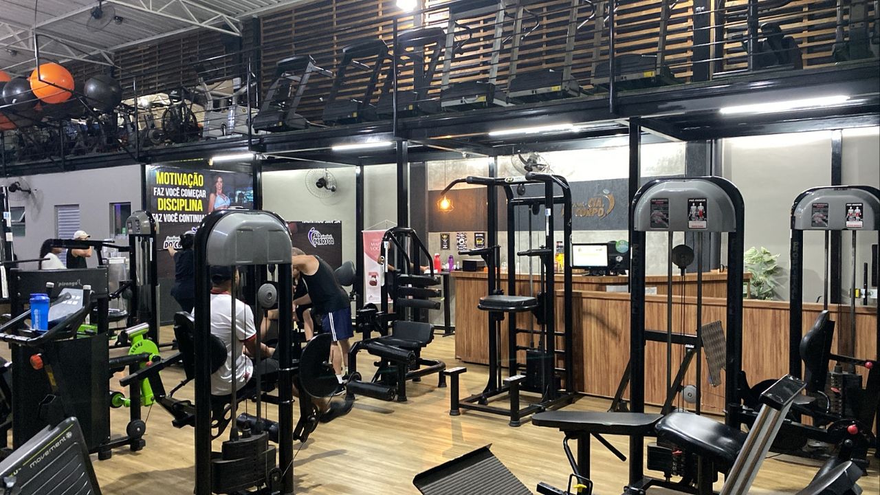 Imagem da estrutura da academia