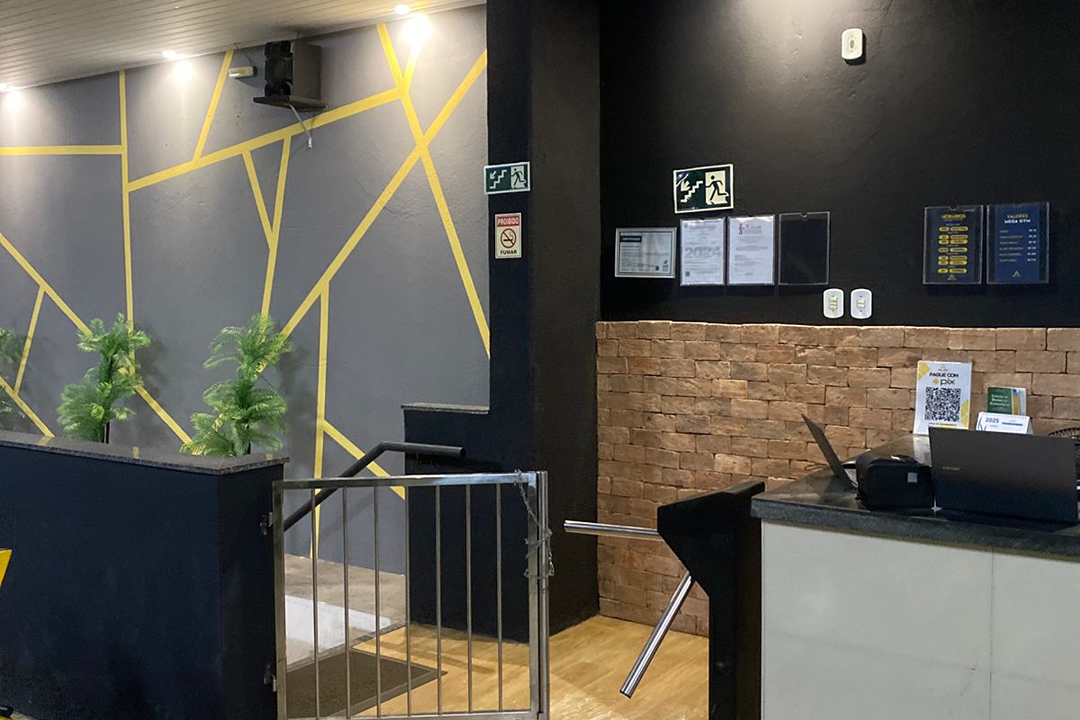 Imagem da estrutura da academia