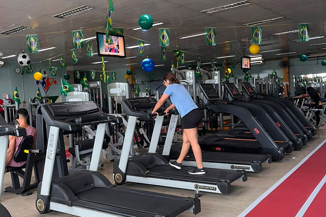 Imagem da estrutura da academia