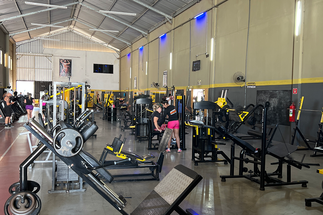 Imagem da estrutura da academia