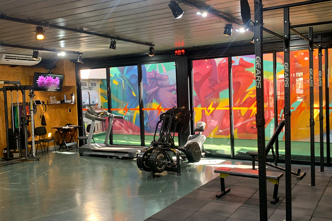 Imagem da estrutura da academia