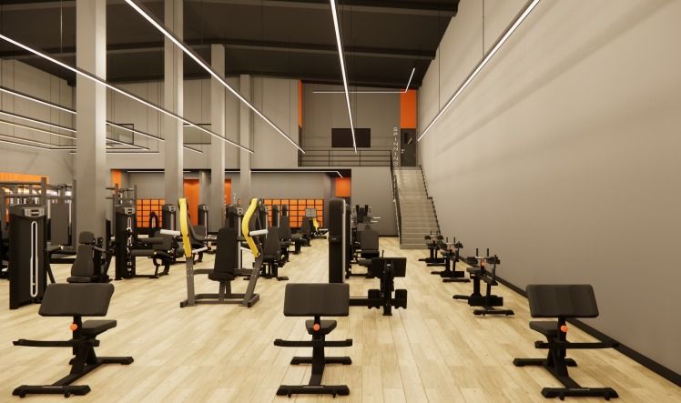 Imagem da estrutura da academia