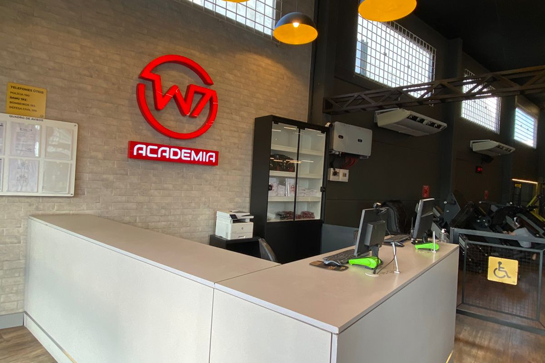 Imagem da estrutura da academia