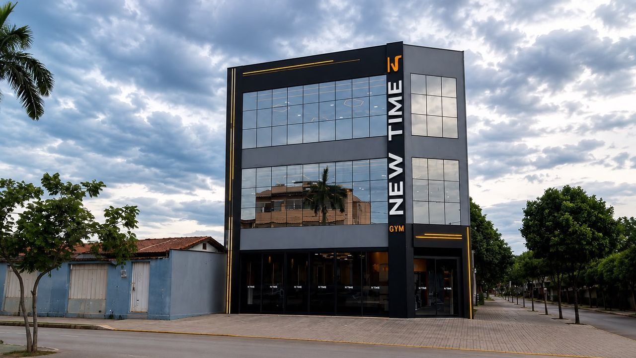 Imagem da estrutura da academia