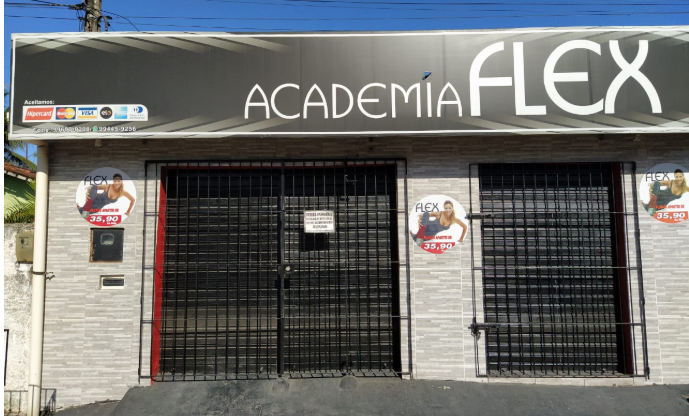 Imagem da estrutura da academia