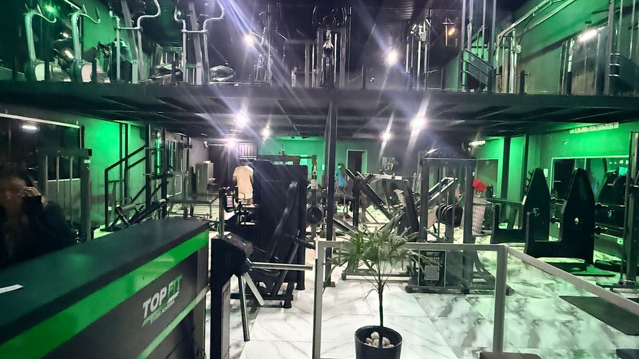 Imagem da estrutura da academia